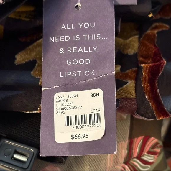 Cacique Seriously Sexy Lace Trimmed Pink and Black Bra - Picture 9 of 9